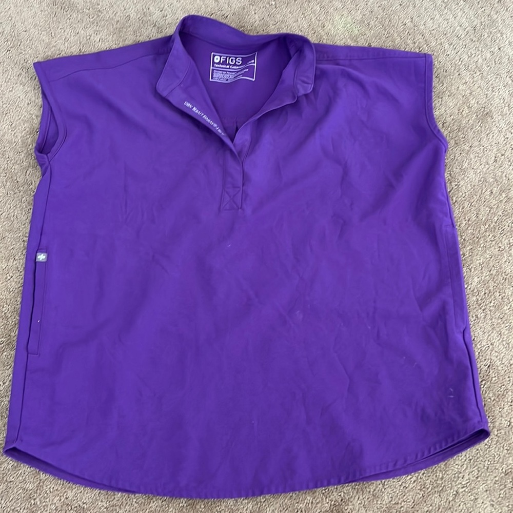 Figs Ultra Violet XXS Rafaela top